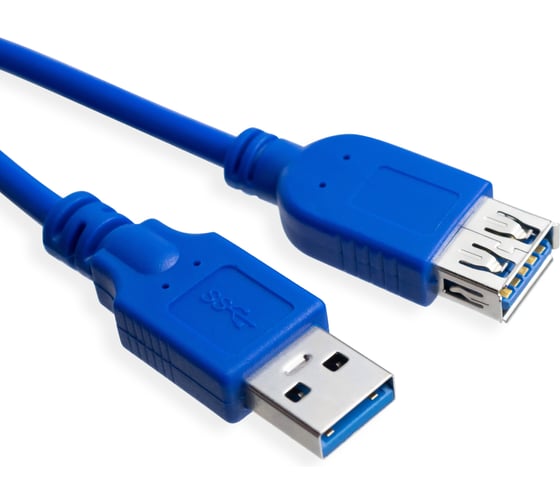 Изображение товара Кабель-удлинитель Vell USB 3.0 для подключения устройств, 2 м, 2 шт в упаковке 1397605