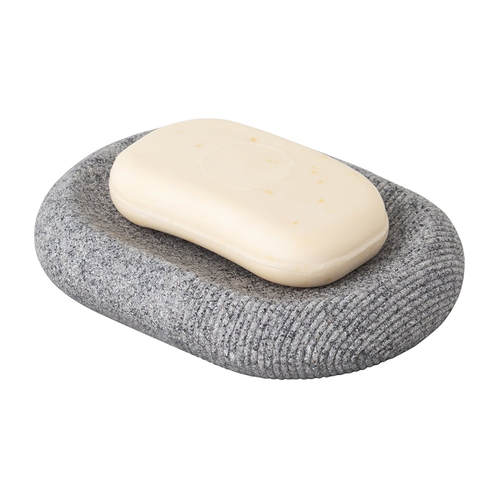 Изображение товара Мыльница Bergenson Bjorn Loup графитовая овальная для ванной и кухни