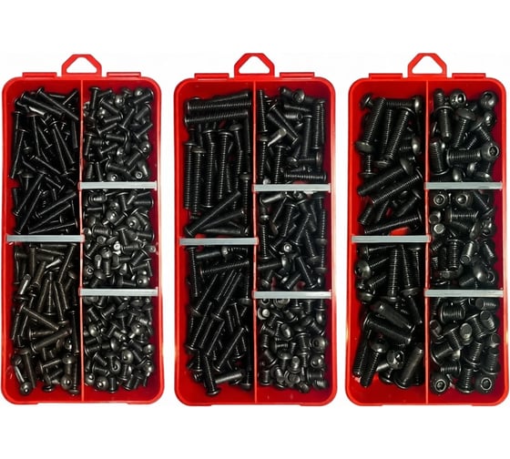 Изображение товара Набор органайзеров 23 Болта 3 в 1 винты DIN7380 к.п.10.9 КОМПЛЕКТ 1 1000148/1000150/1000151