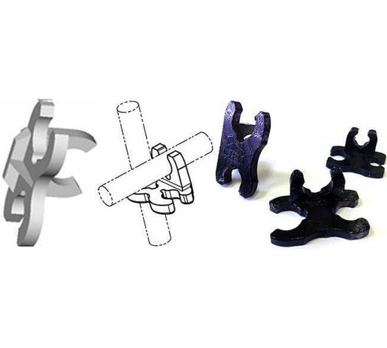 Изображение товара Клипса для арматуры Крепстор 8х10х10 Пакет 100 шт 4665317008772