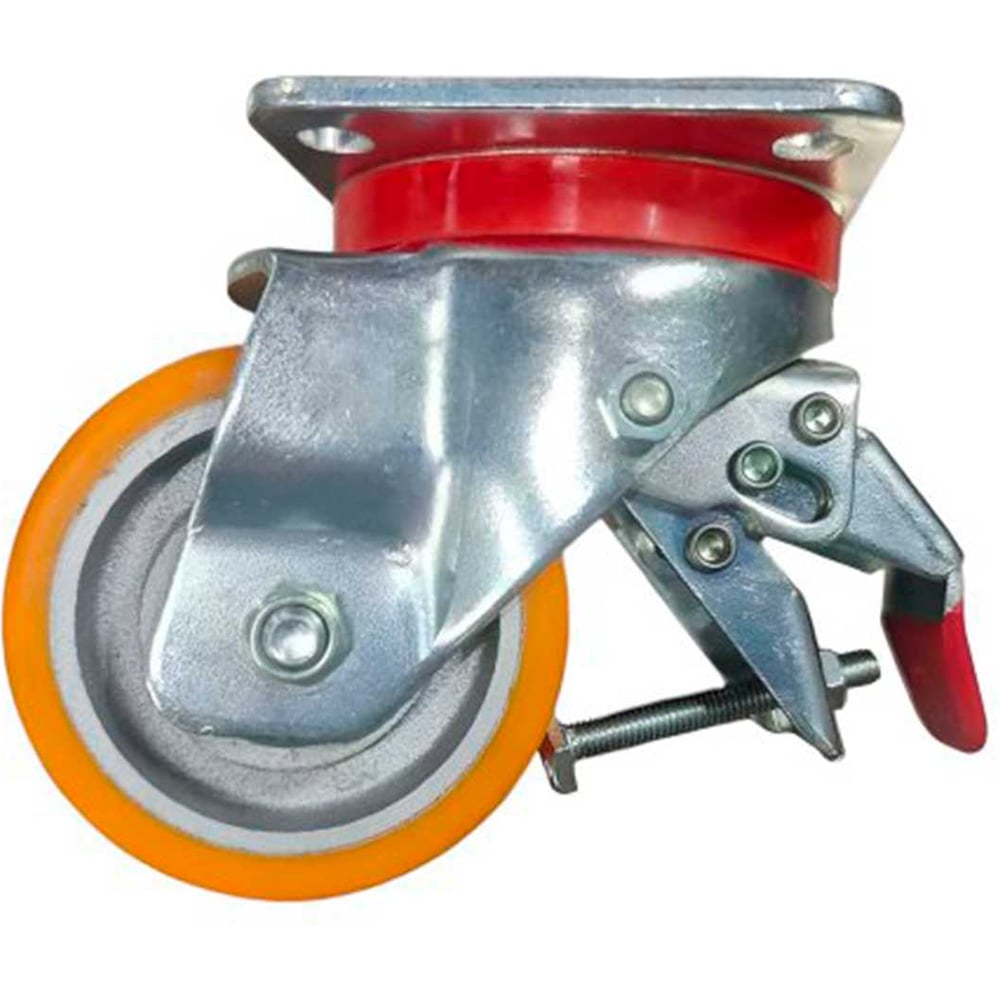 Изображение товара Промышленное колесо А5 VBP 80 Sb полиуретановое с шариковым подшипником и тормозом