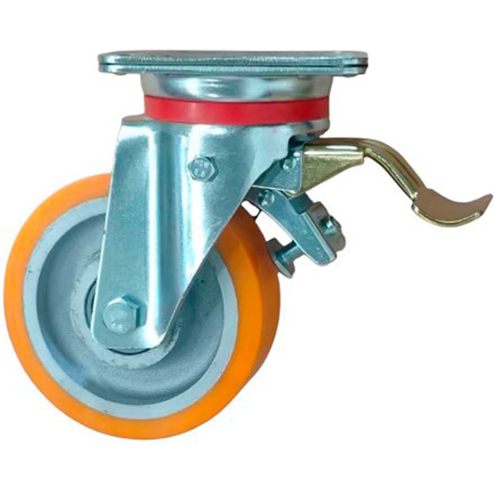 Изображение товара Полиуретановое колесо А5 VBP 150 Sb грузоподъемностью 550 кг поворотное с тормозом