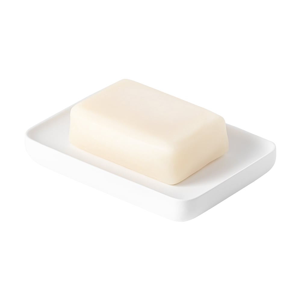 Изображение товара Мыльница Bergenson Bjorn Slim белая настольная из полирезина