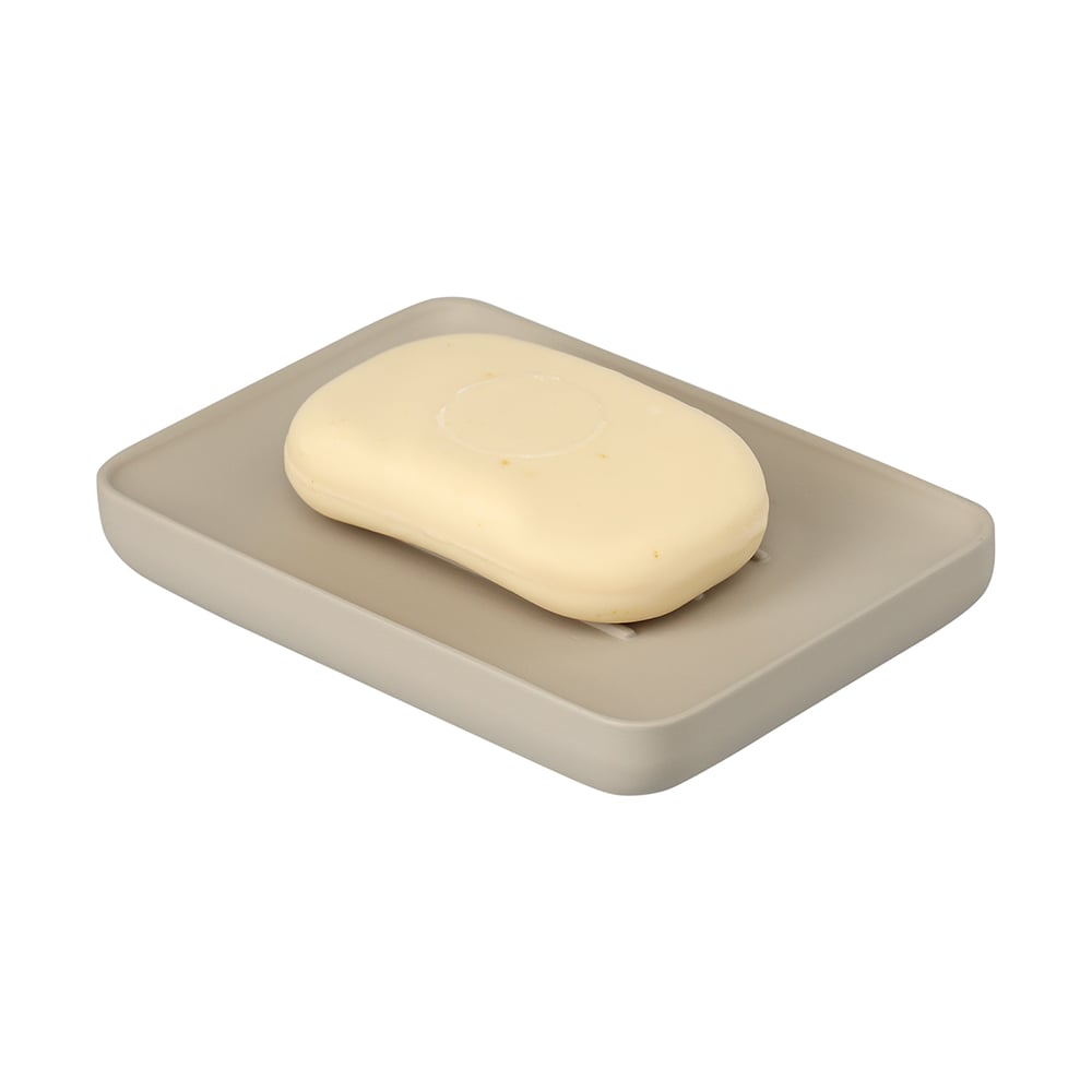 Изображение товара Мыльнца Bergenson Bjorn Slim светло-серая настольная из полирезина