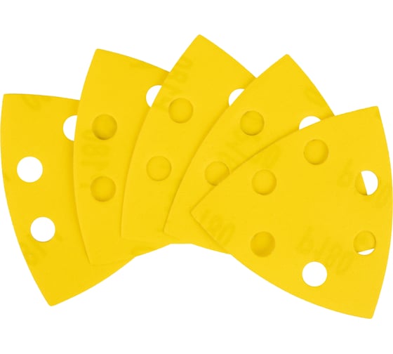 Изображение товара Лист шлифовальный на бумажной основе Свое Ремесло Amber 93х 93мм 6отв. Р180 (4 упак по 5шт.) АМ200363