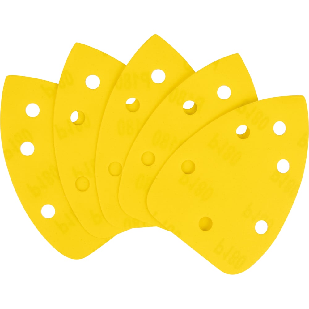 Изображение товара Лист шлифовальный на бумажной основе Свое Ремесло Amber 98х140мм 6отв. Р180 (4 упак по 5шт.) АМ200358