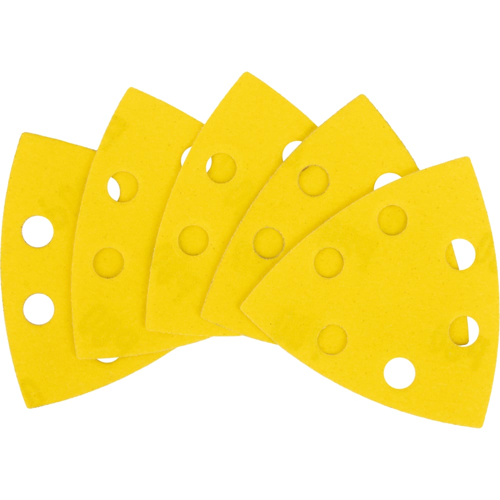 Изображение товара Лист шлифовальный на бумажной основе Свое Ремесло Amber 93х 93мм 6отв. Р80 (4 упак по 5шт.) АМ200365