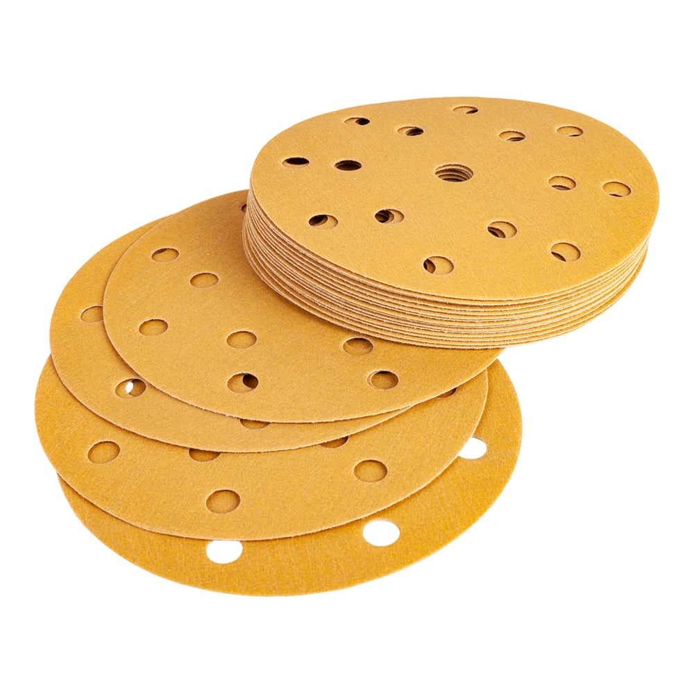 Изображение товара Шлифовальный диск на бумажной основе Свое ремесло Amber D=150мм 15отв., Р240 (упак 50шт) АМ199334