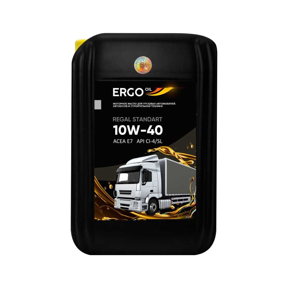 Изображение товара Моторное масло ERGOOIL REGAL STANDART 10W-40 CI-4 20 л для дизельных двигателей