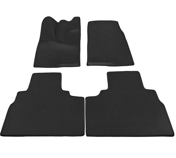 Изображение товара Автомобильные коврики ООО ПКФ Сварком черные с черной окантовкой EVA в салон комплект 5 шт. Haval F7 II (2024-н.в) ПЕРЕДНИЙ ПРИВОД р23049