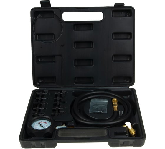 Изображение товара Тестер давления масла LIGE в наборе с резьбовыми адаптерами, 13 предметов, в кейсе LG-14724 249839