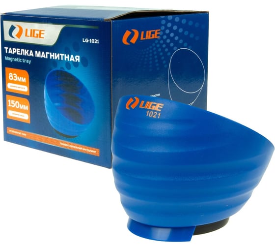 Изображение товара Тарелка магнитная LIGE, пластиковая чаша Ø 150 мм, магнит Ø 83 мм LG-1021 862373