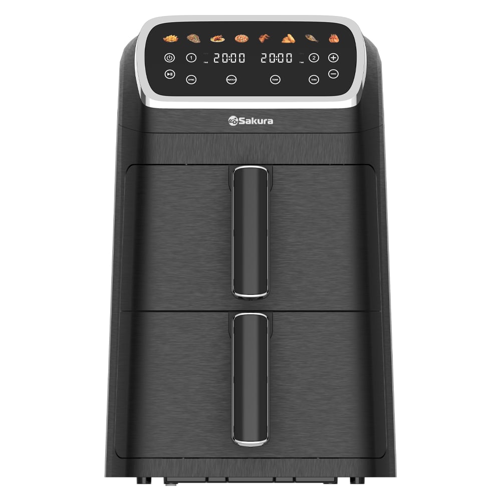 Аэрогриль SAKURA SA-7694BK 2чаши по 5л, таймер УТ000004673