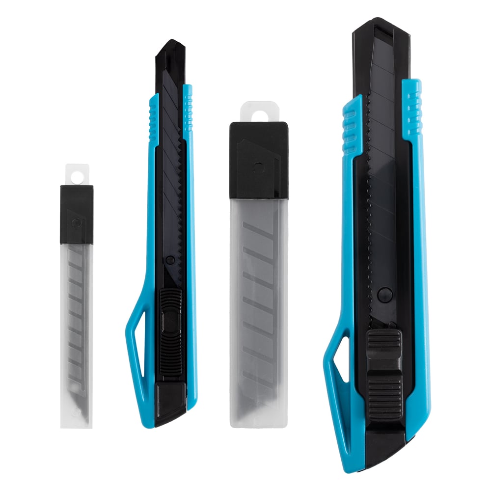 Изображение товара Набор ножей универсальных Smartbuy 12 шт с выдвижными лезвиями и запасными сменными лезвиями