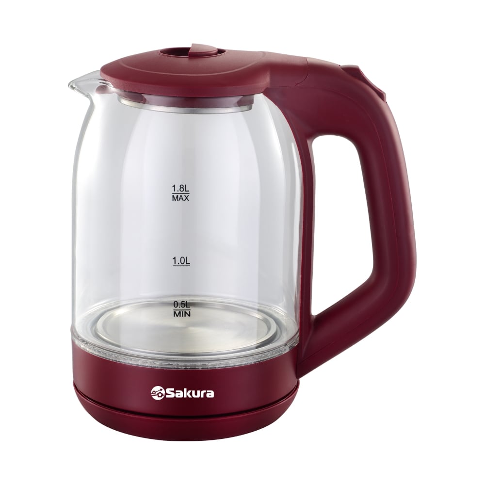 Изображение товара Чайник электрический Sakura SA-2736R (1.8) стекл точечн.подсв. РТ-00068644