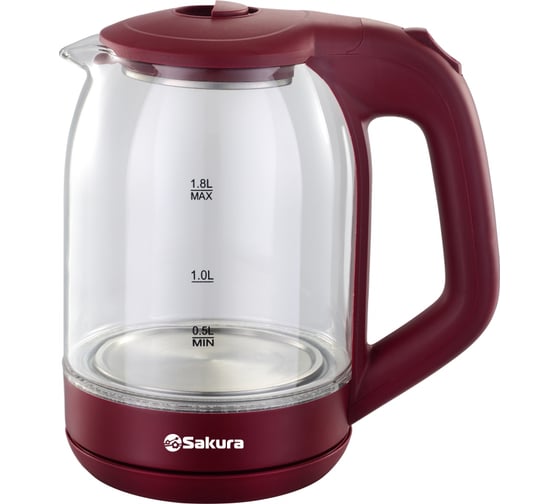 Изображение товара Чайник электрический Sakura SA-2736R (1.8) стекл точечн.подсв. РТ-00068644