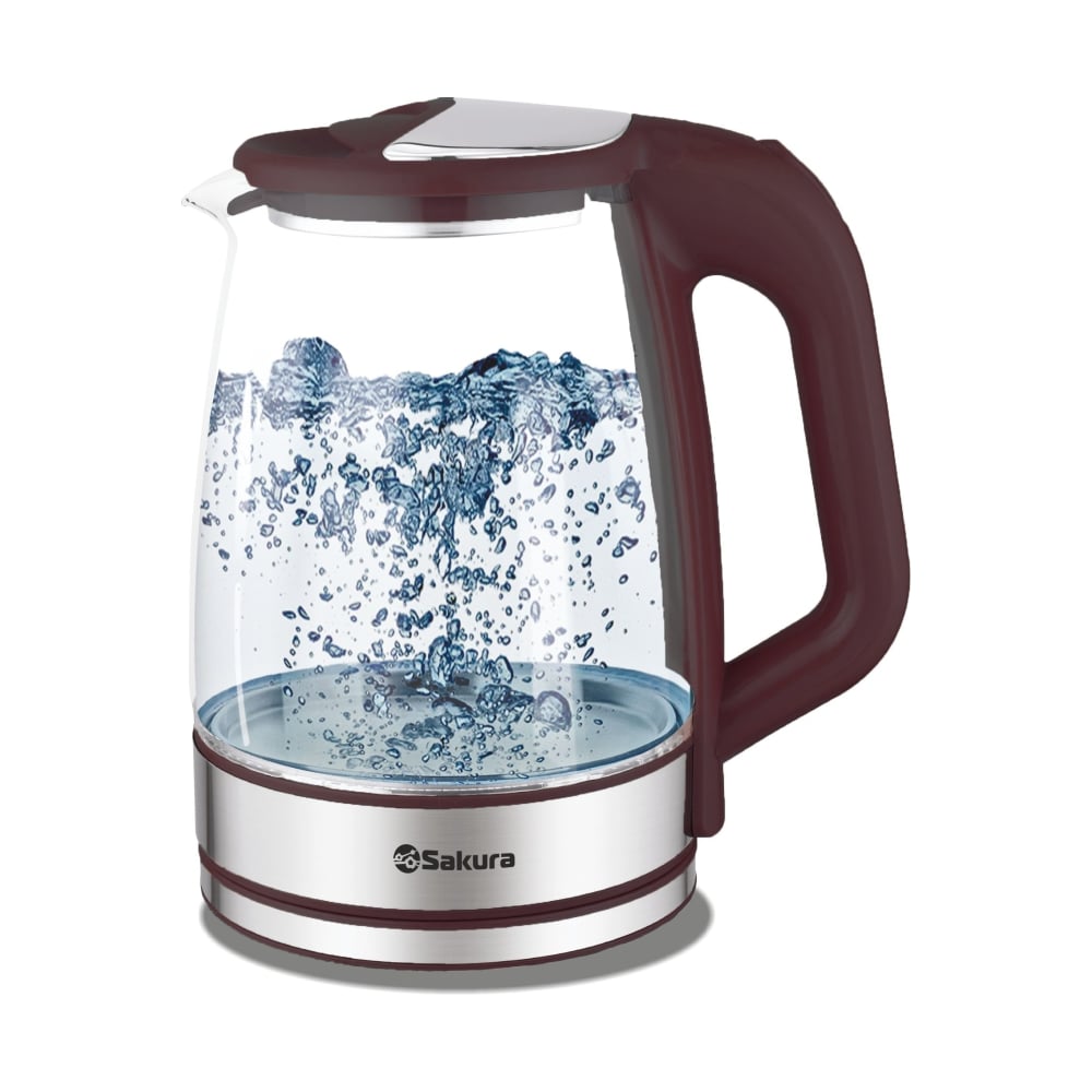 Изображение товара Чайник электрический Sakura SA-2722BR темн.шок.(2.2) стекл подсв. УТ000000520