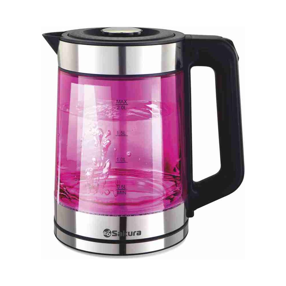 Изображение товара Чайник электрический Sakura SA-2746P (2.0) стекл двухслойн подсв. УТ000003702