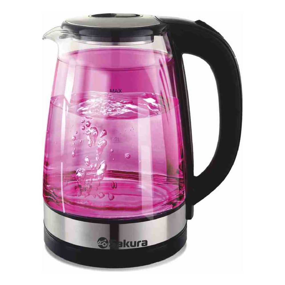 Изображение товара Чайник электрический Sakura SA-2744P (1.8) стекл двухслойн подсв. УТ000003696