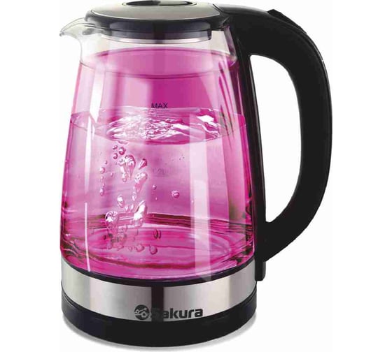 Изображение товара Чайник электрический Sakura SA-2744P (1.8) стекл двухслойн подсв. УТ000003696