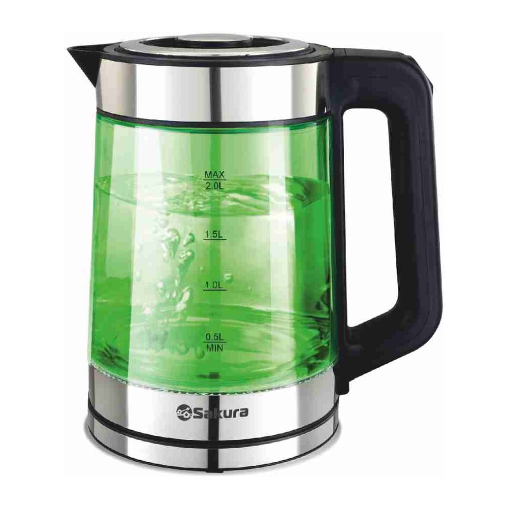 Изображение товара Чайник электрический Sakura SA-2746GR (2.0) стекл двухслойн подсв. УТ000003701