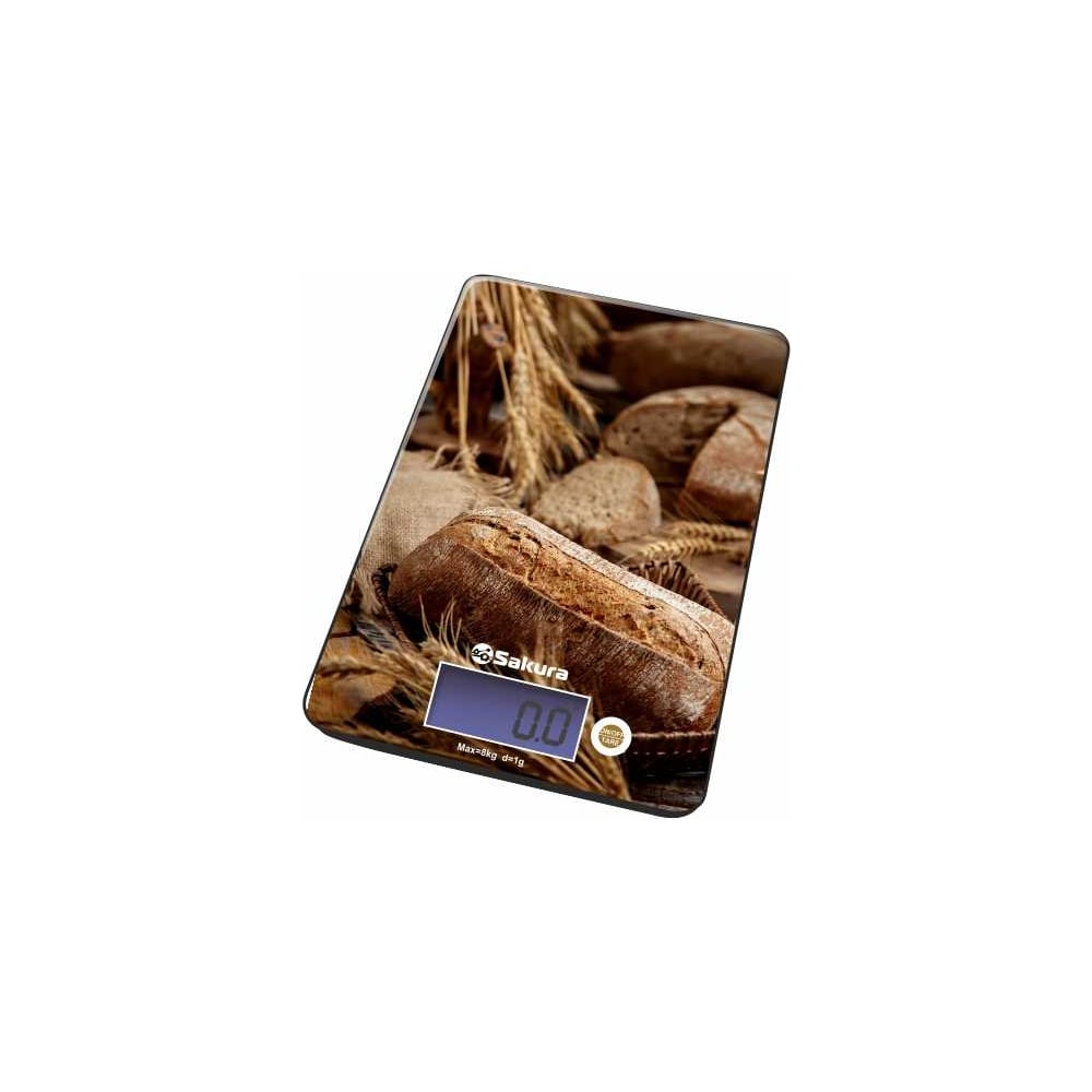 Изображение товара Электронные кухонные весы Sakura SA-6075BR до 8 кг с сенсорным управлением