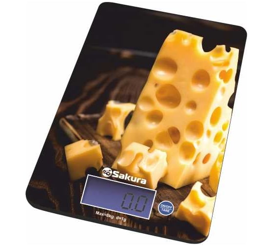 Изображение товара Весы кухонные Sakura SA-6075С 8кг электронные, сыр РТ-00069863
