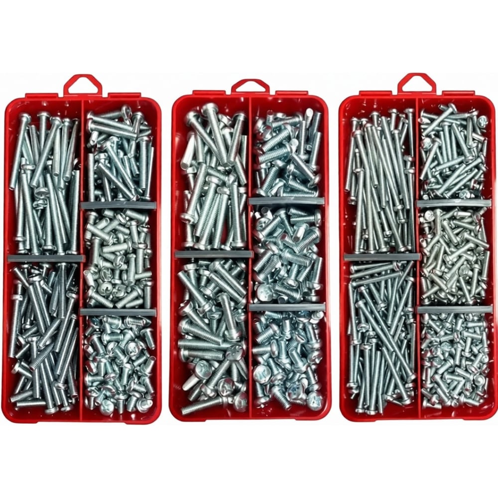 Изображение товара Набор органайзеров 23 Болта 3 в 1 винты нержавеющие DIN7985 универсальный 925 шт