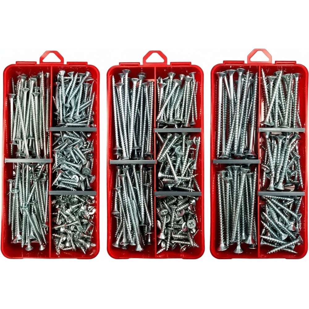 Изображение товара Набор органайзеров 23 Болта 3 в 1 шурупы БЦ комплект 1000099/1000100/1000101