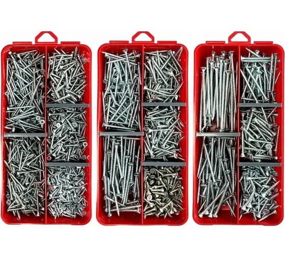 Изображение товара Набор органайзеров 23 Болта 3 в 1 шурупы БЦ КОМПЛЕКТ 1 1000096/1000097/1000098