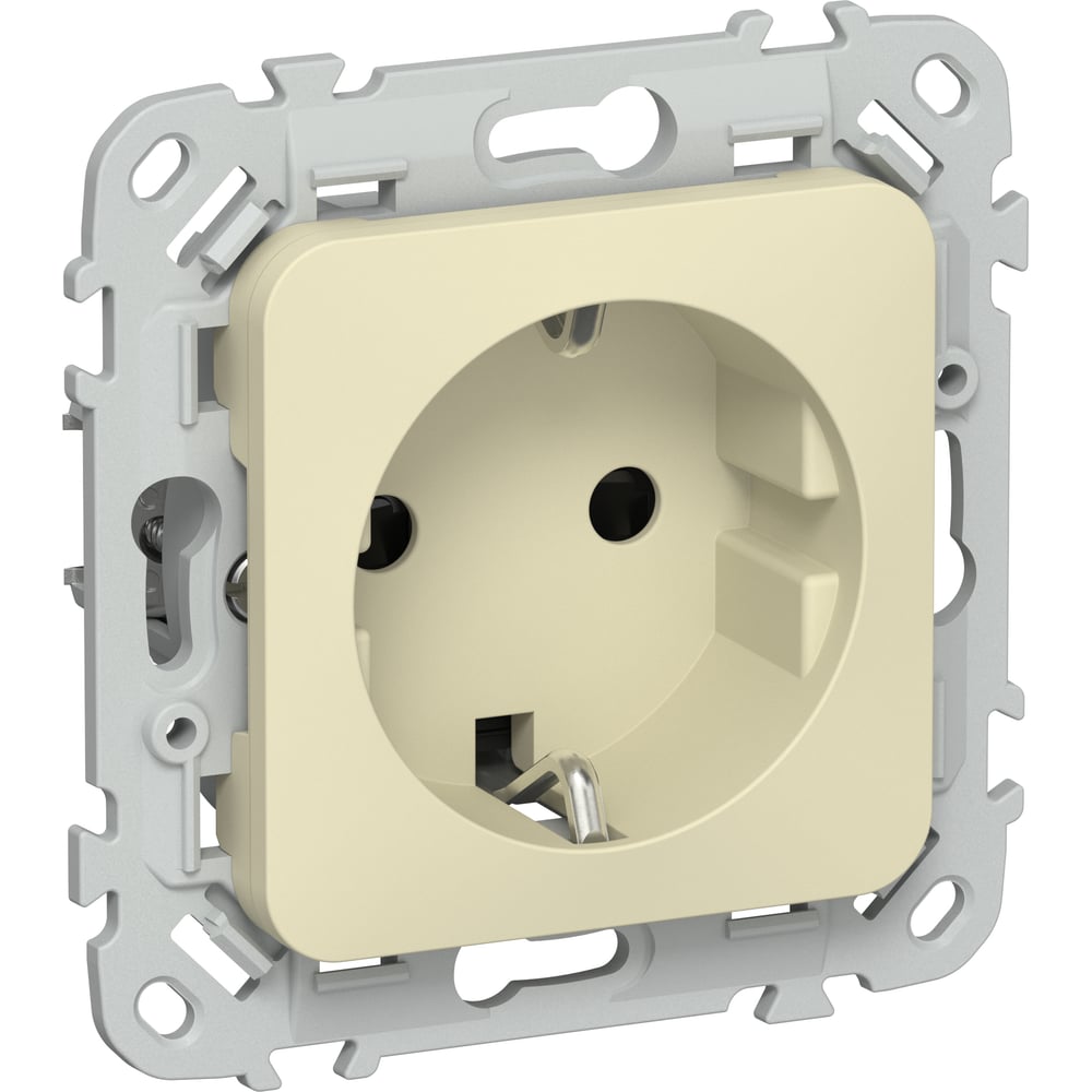 Изображение товара Розетка IEK FLITE с заземляющим контактом и шторками 16А