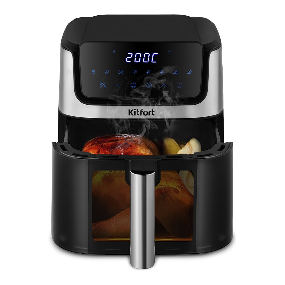 Изображение товара Аэрогриль KITFORT КТ-2284 1800 Вт сенсорное управление объем 6.5л диета приготовление без масла