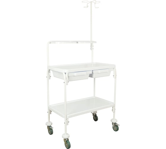 Изображение товара Тележка медицинская инструментальная дезар ТИ-2-ВШ-01 «КРОНТ» по ТУ 9451-005-11769436-2002 в варианте поставки ТИ-2-ВШ-01-«КРОНТ» 60629