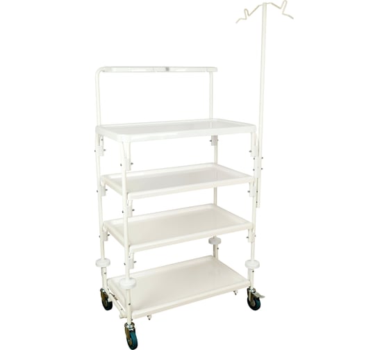 Изображение товара Тележка эндоскопическая с навесной полкой, для размещения и транспортировки эндоскопического оборудования и инструментов дезар ТЭ-4-01«КРОНТ» по ТУ 9451-005-11769436-2002 60728
