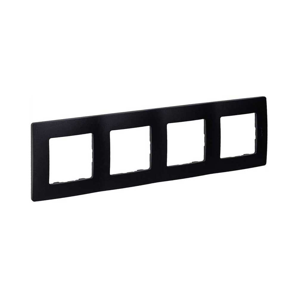 Изображение товара Рамка IEK ETIKA 4-местная антрацит для электросистем
