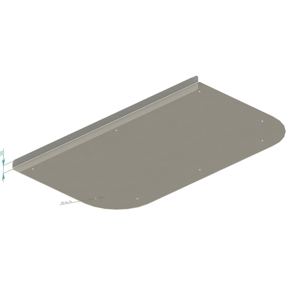 Изображение товара Притопочный лист META-MI AISI MI LIST 1657 из нержавеющей стали 900х500 мм