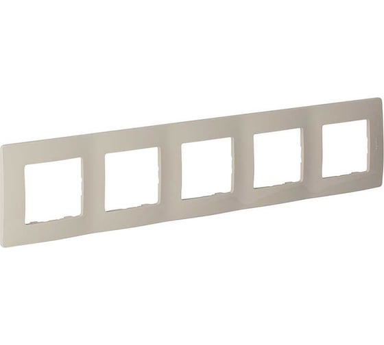 Изображение товара Рамка IEK ETIKA 5-местная, слоновая кость 672515