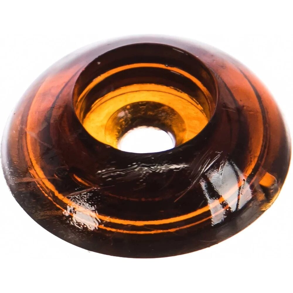 Изображение товара Термошайба Крепстор D30 янтарь для поликарбоната, упаковка 50 шт.