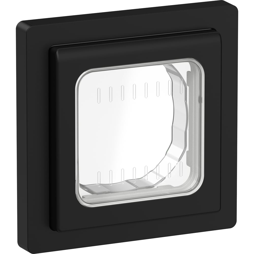 Изображение товара Рамка IEK FLITE 1-местная IP55 Рпро-1-55-ФлЧ черный FI-M10-32-55-K02