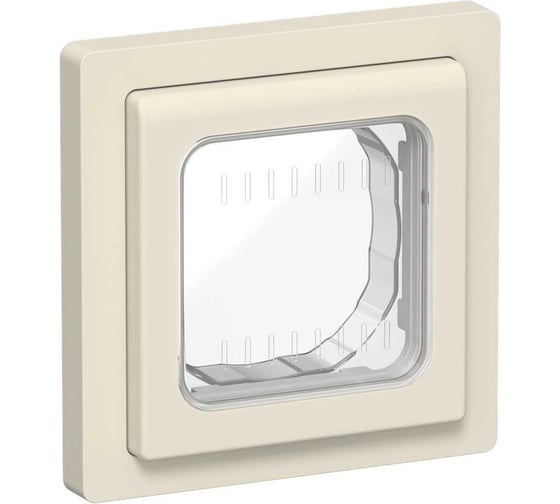 Изображение товара Рамка IEK FLITE 1-местная IP55 Рпро-1-55-ФлСл сливочный FI-M10-32-55-K86