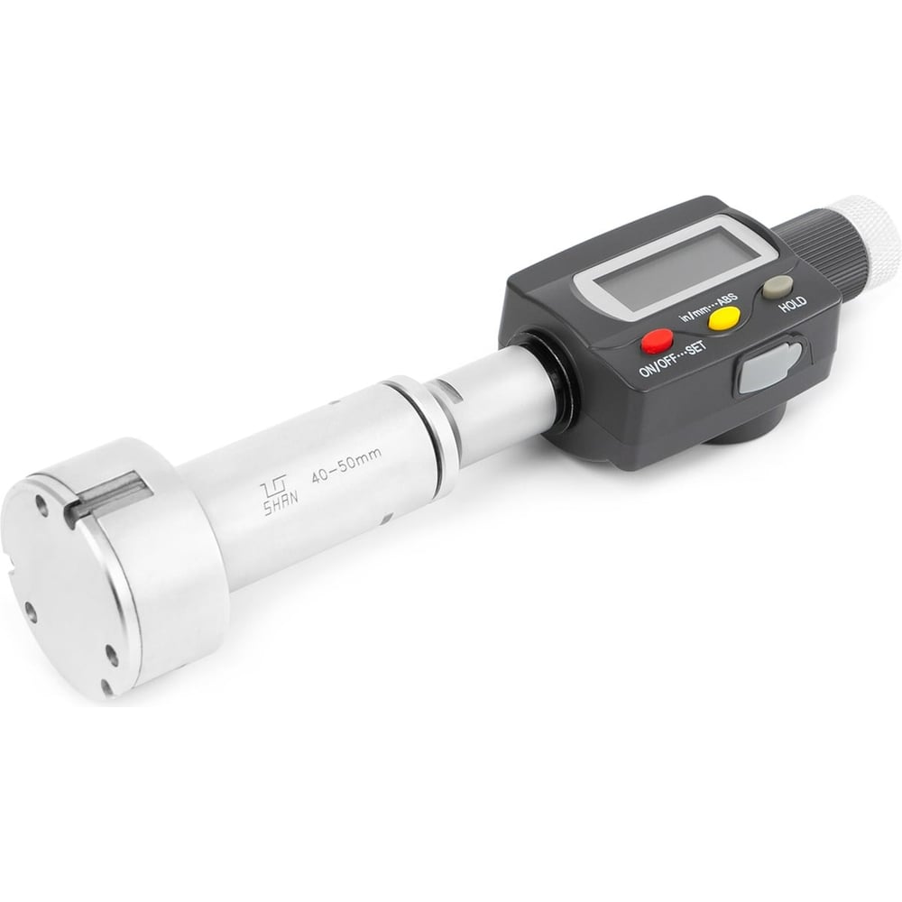 Изображение товара Нутромер микрометрический 3-точечный электрический SHAN 40-50 0,001 с поверкой