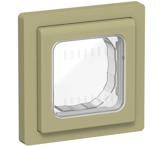 Изображение товара Рамка IEK FLITE 1-местная IP55 Рпро-1-55-ФлО оливковый FI-M10-32-55-K26