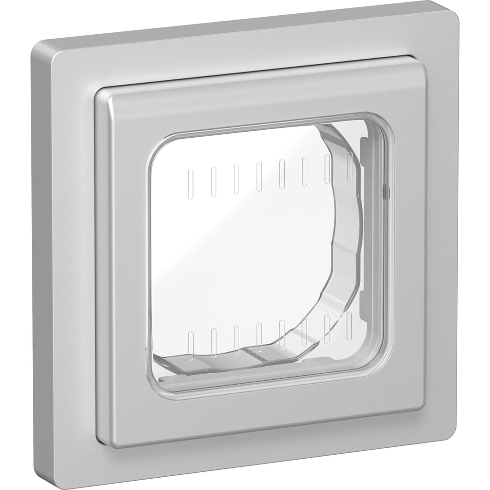 Изображение товара Рамка IEK FLITE 1-местная IP55 Рпро-1-55-ФлА алюминий FI-M10-32-55-K47