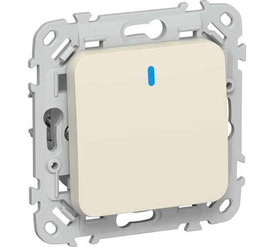 Изображение товара Выключатель IEK FLITE 1-клавишный, проходной, с индикацией 10А ВС61-1-1-ФлСл сливочный FI-V12-1-10-1-K86