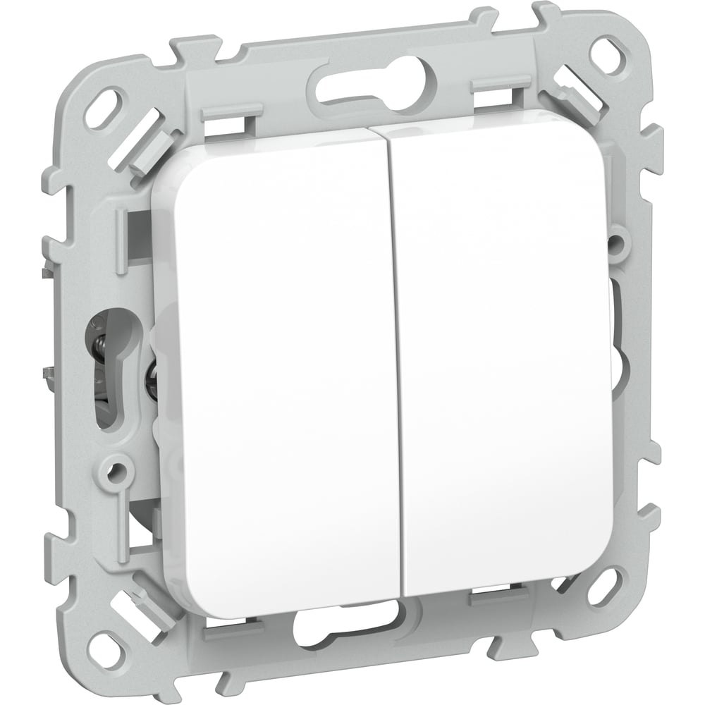 Изображение товара Выключатель для жалюзи IEK FLITE 10А ВЖ52-2-0-ФлБ белый с высокой степенью защиты