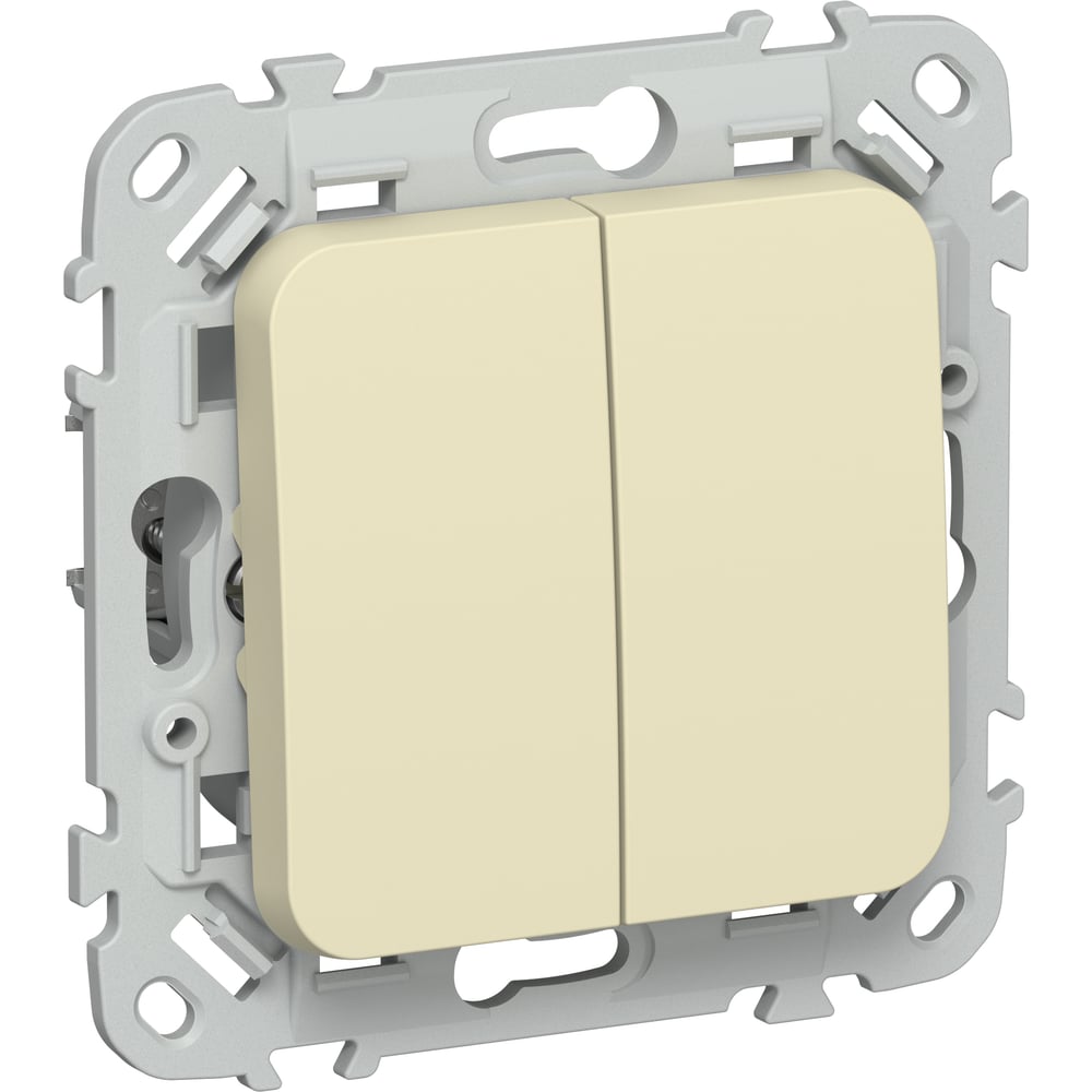 Изображение товара Выключатель IEK FLITE 2-клавишный 10А для освещения