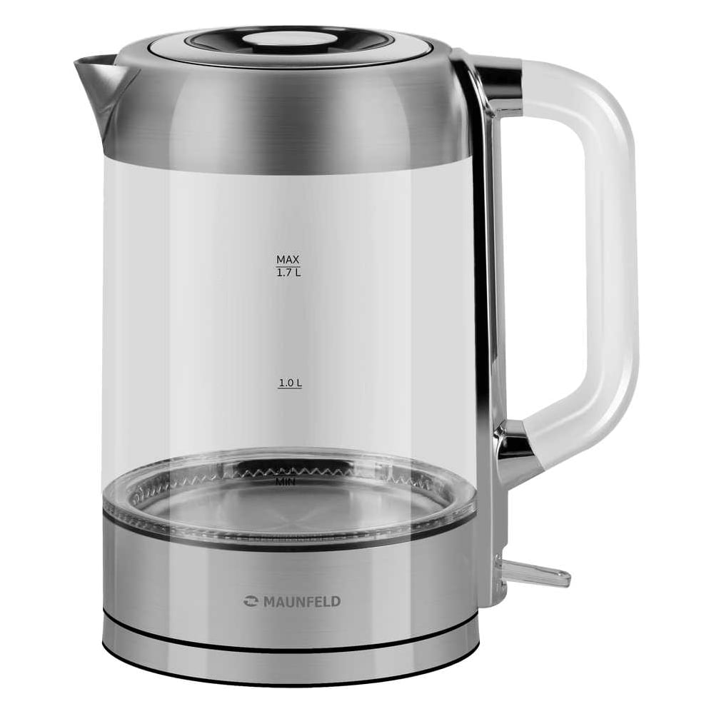 Изображение товара Чайник MAUNFELD MGK6710S из нержавеющей стали и стекла, 2200 Вт, 1.7 л