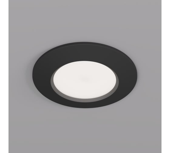 Изображение товара Встраиваемый светильник DENKIRS влагозащищенный, IP 65, 50 Вт, GU10, черный, алюминий DK3016-BK