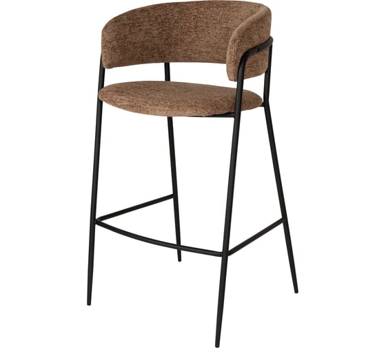 Изображение товара Стул Bergenson Bjorn барный Helning, мягкий шенилл, светло-коричневый BB0001045