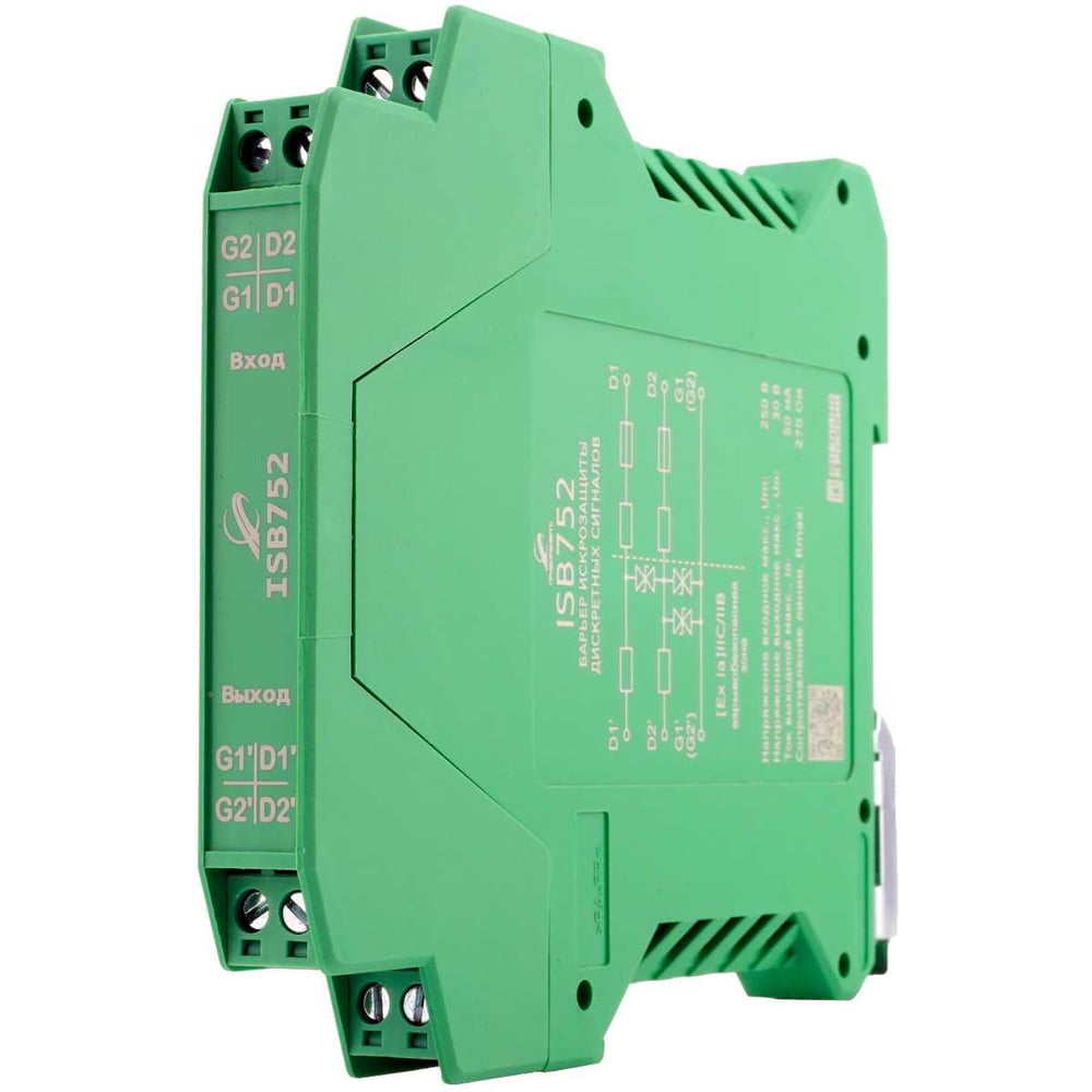 Изображение товара Барьер искрозащиты НТК Приборэнерго ISB752 БП-00006083 надежное искроизолирующее устройство Изображение товара Барьер искрозащиты НТК Приборэнерго ISB752 БП-00006083 надежное искроизолирующее устройство